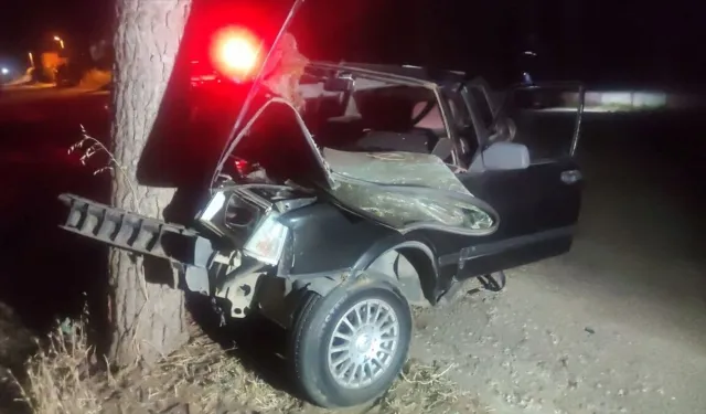 İzmir’de ağaca çarpan sürücüden acı haber!