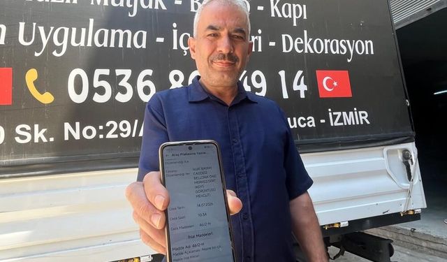 İzmirli esnafa hayatında gitmediği Siirt'ten trafik cezası!