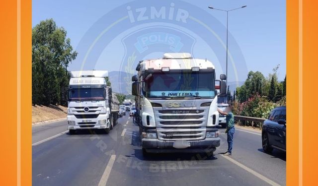 İzmir otoyolunda arızalı araç yoğunluğu: Kuyruk 3 kilometreyi buldu!