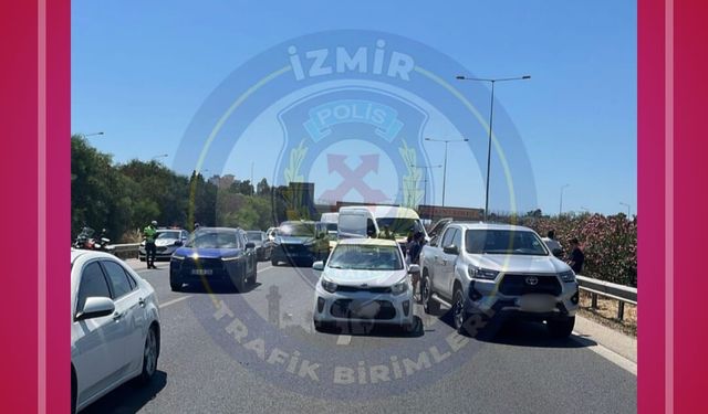 İzmir otoyolunda zincirleme kaza
