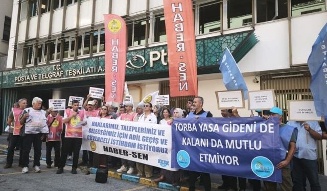 PTT emekçileri Ankara'dan ses yükseltti!