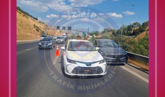 Bayraklı tünelleri girişinde kaza: Güzergahı kullanacaklar dikkat!