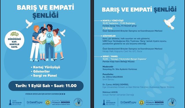 Buca’da barış ve empati şenliği heyecanı