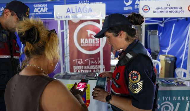 Aliağa’da bağımlılık ve aile farkındalığı için bilgilendirme çalışması