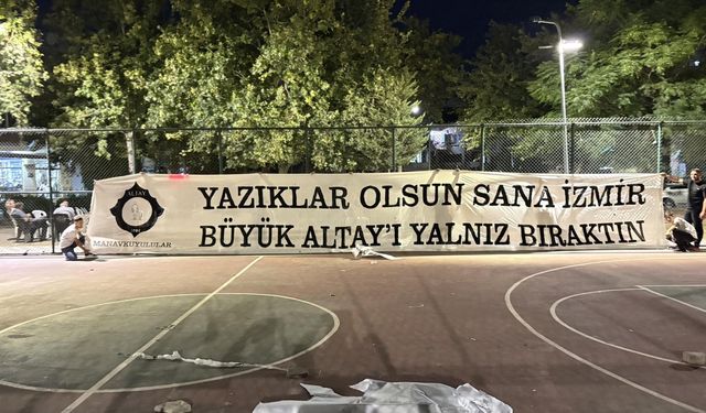 Altay'dan İzmir'e isyan: 'Büyük Altay'ı yalnız bıraktın!'