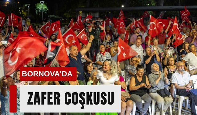 Bornova’da Zafer coşkusu Büyükpark’ı doldurdu