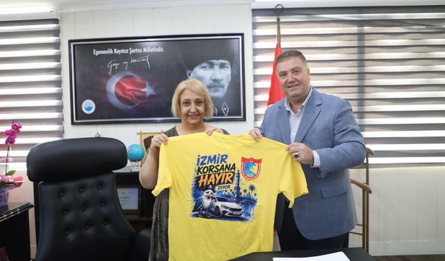 Menderes’in yeni başkan vekiline taksicilerden ziyaret