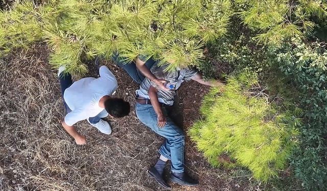 Ormanda kaybolmuştu: Dron sayesinde bulundu!