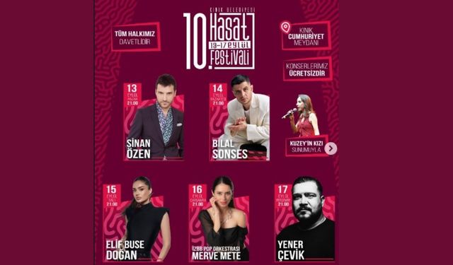 Kınık'ta 10. Hasat Festivali coşkusu başlıyor