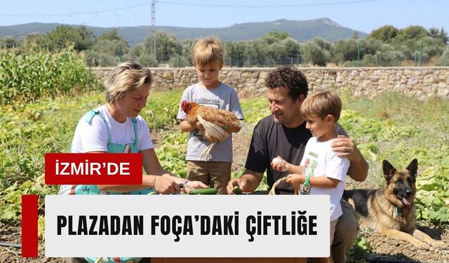 İkizleri için kariyerlerini bıraktılar, Foça’da çiftçi oldular