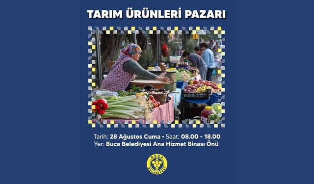 Buca’da Tarım Ürünleri Pazarı kuruluyor