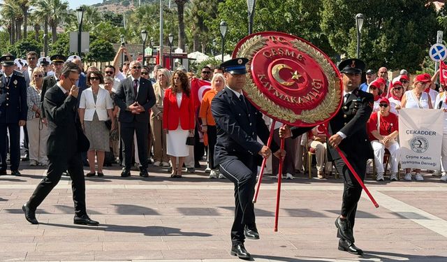 Çeşme’de 30 Ağustos Zafer Bayramı’nın 104. yılı coşkuyla kutlandı