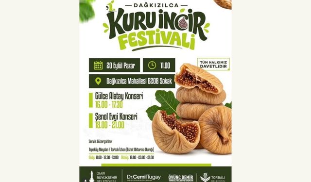 Dağkızılca Kuru İncir Festivali coşkusu başlıyor