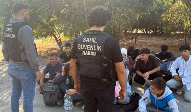 Dalaman’da kaçış hazırlığındaki 18 düzensiz göçmen yakalandı