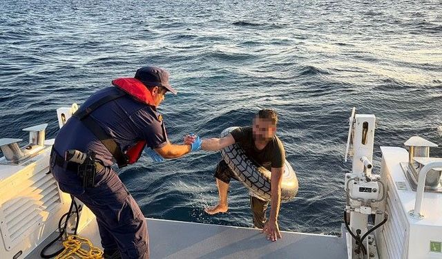 Bodrum’da Yunanistan’a yüzerek geçmeye çalıştı