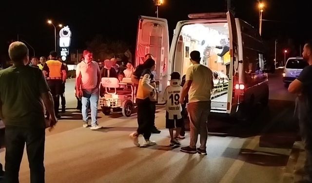 Osmancık’ta otomobil ve elektrikli motosiklet çarpıştı