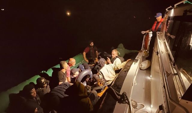 Seferihisar açıklarında 31 göçmen yakalandı!