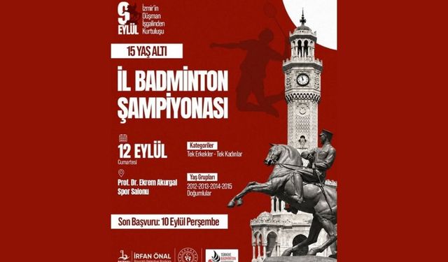İzmir’in Kurtuluşuna özel badminton turnuvası düzenleniyor