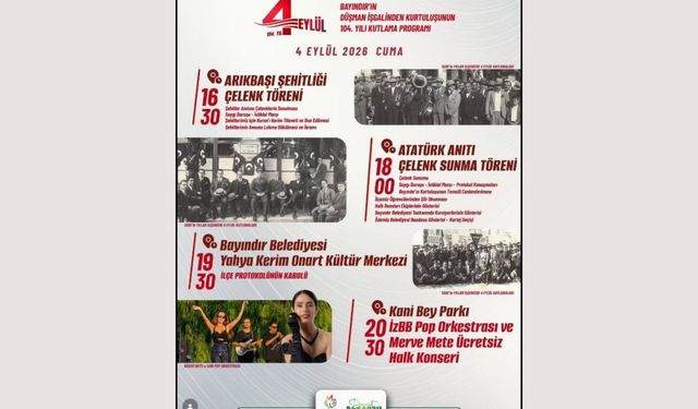 Bayındır’da kurtuluş coşkusu: 104. yıl kutlanacak