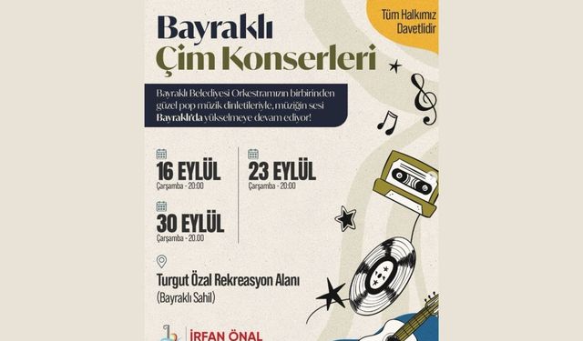 Bayraklı Çim Konserleri başlıyor
