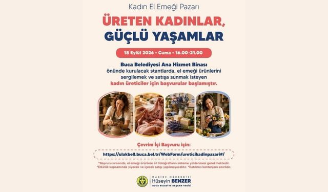 Kadın el emeği pazarı Buca'da kuruluyor