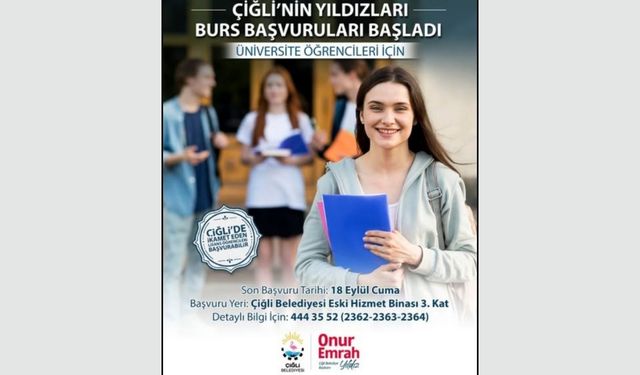 'Çiğli’nin Yıldızları' burs başvuruları başladı