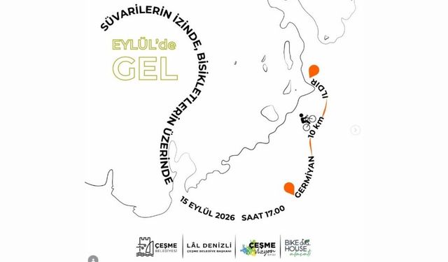Çeşme'de süvarilerin izinde pedal çağrısı: 'Bisikletini al da gel!'