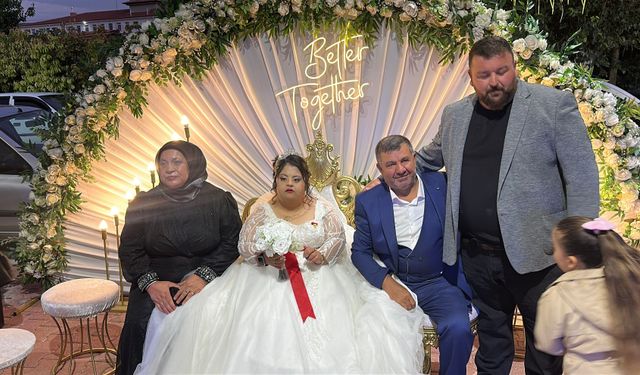 Down sendromlu Elif için hayalini süsleyen düğün