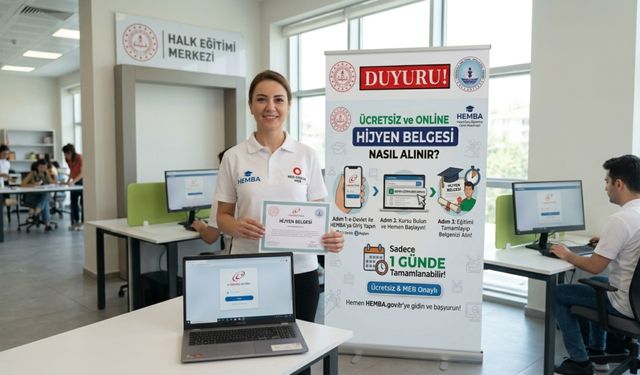 MEB Onaylı Hijyen Belgesi 1 günde nasıl alınır?