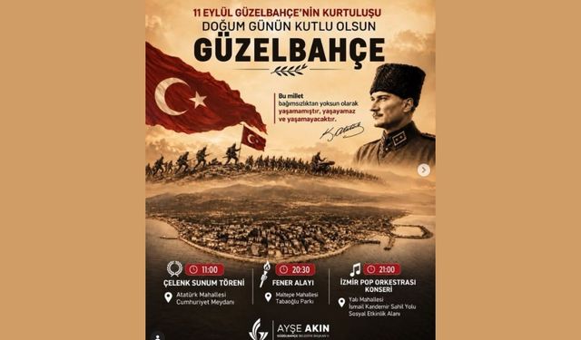 Güzelbahçe 11 Eylül Kurtuluş Gününü kutluyor
