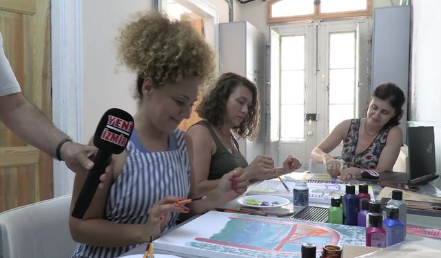 135 yıllık Rum evi resim atölyesine dönüştü