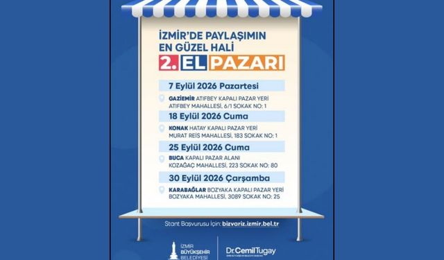 İzmir’de '2. El Pazarı' kuruluyor