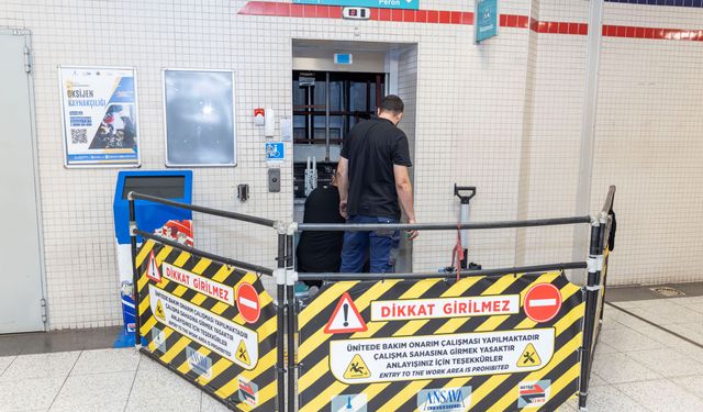 İzmir Metro’da yürüyen merdiven ve asansörlere yakın takip