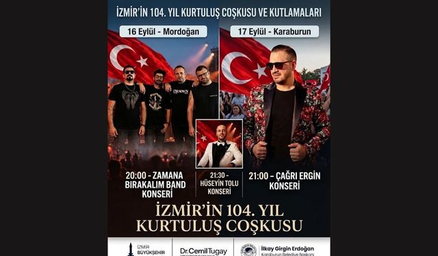 Mordoğan ve Karaburun’un kurtuluşu coşkuyla kutlanacak