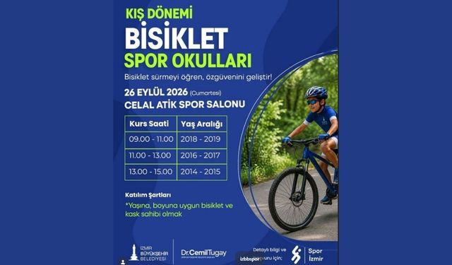 Kış dönemi bisiklet spor okulları başlıyor