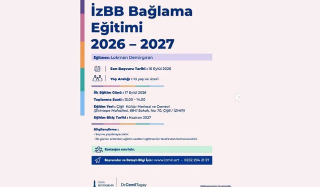 İzBB bağlama eğitimleri yeni dönem kayıtları başladı