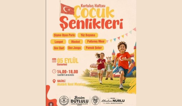 Salihli Belediyesi’nden miniklere özel şenlik