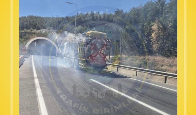 Sabuncubeli Tüneli’nde İzmir yönü trafiğe kapatıldı