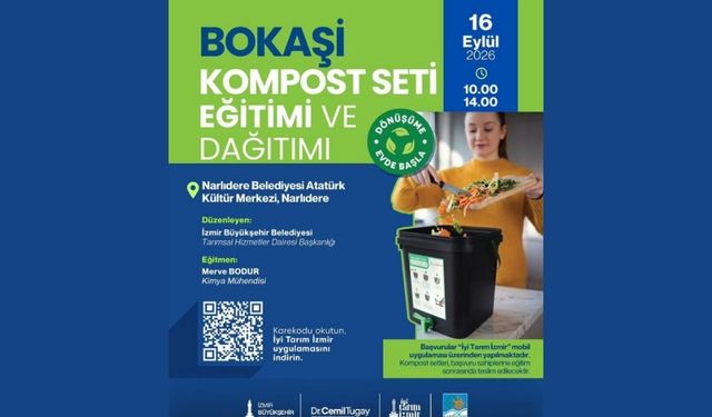 Narlıdere’de Bokaşi Kompost Seti eğitimi ve Dağıtımı düzenleniyor