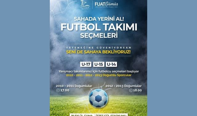 Seferihisar'da yarışmacı futbol takımları için seçmeler başlıyor