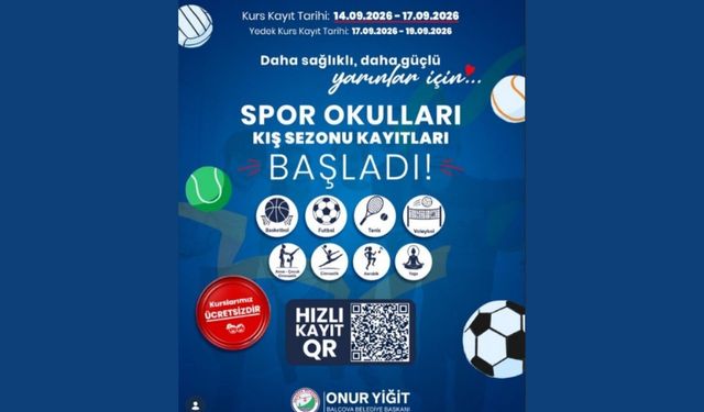 Spor okulları kış sezonu kayıtları başladı