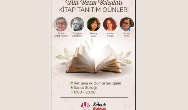 'Urla Yazın Yolcuları' kitap tanıtım günleri başlıyor