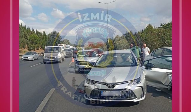 Bornova-Buca yolunda zincirleme kaza