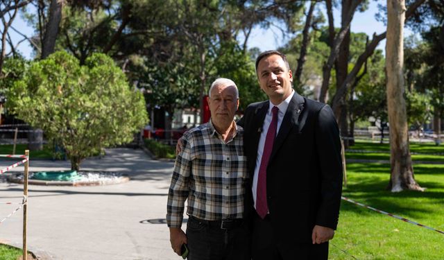 Bornova Büyükpark’ta otomatik sulama dönemi!