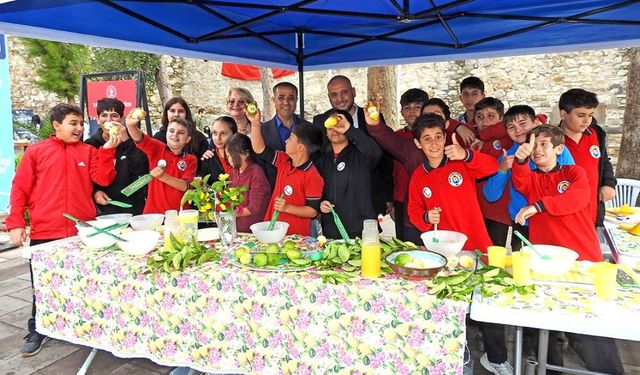 Çeşme Kalesi’nde limonata mesaisi!