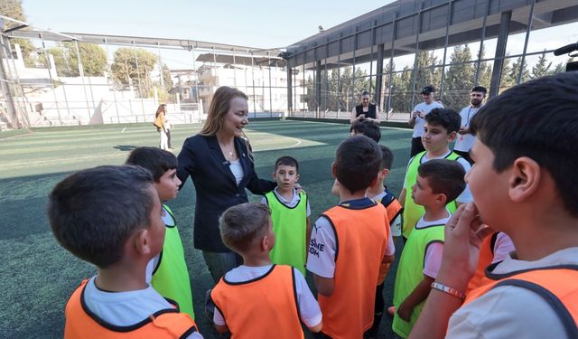 Başkan Mutlu Kış Spor Okulları’nda çocuklarla buluştu