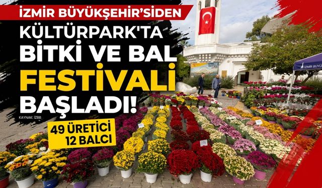 İzmir’de bitki ve bal festivali Kültürpark’ta başladı