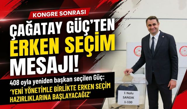 Çağatay Güç 408 oyla yeniden başkan seçildi