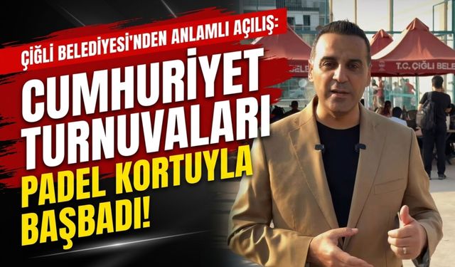 Çiğli’de Cumhuriyet Turnuvaları padel kortuyla başladı
