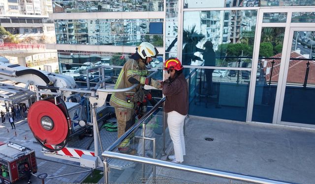 Bayraklı Belediyesi’nde yangın tatbikatı